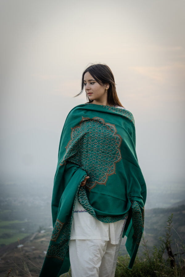 Green Kashmiri Shawl