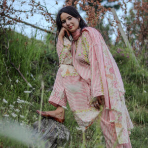 Kashmiri Suit Pink Color